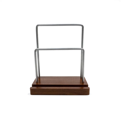 Vinyl LP Display Stand & Shelf  Walnut Finish | M&W	