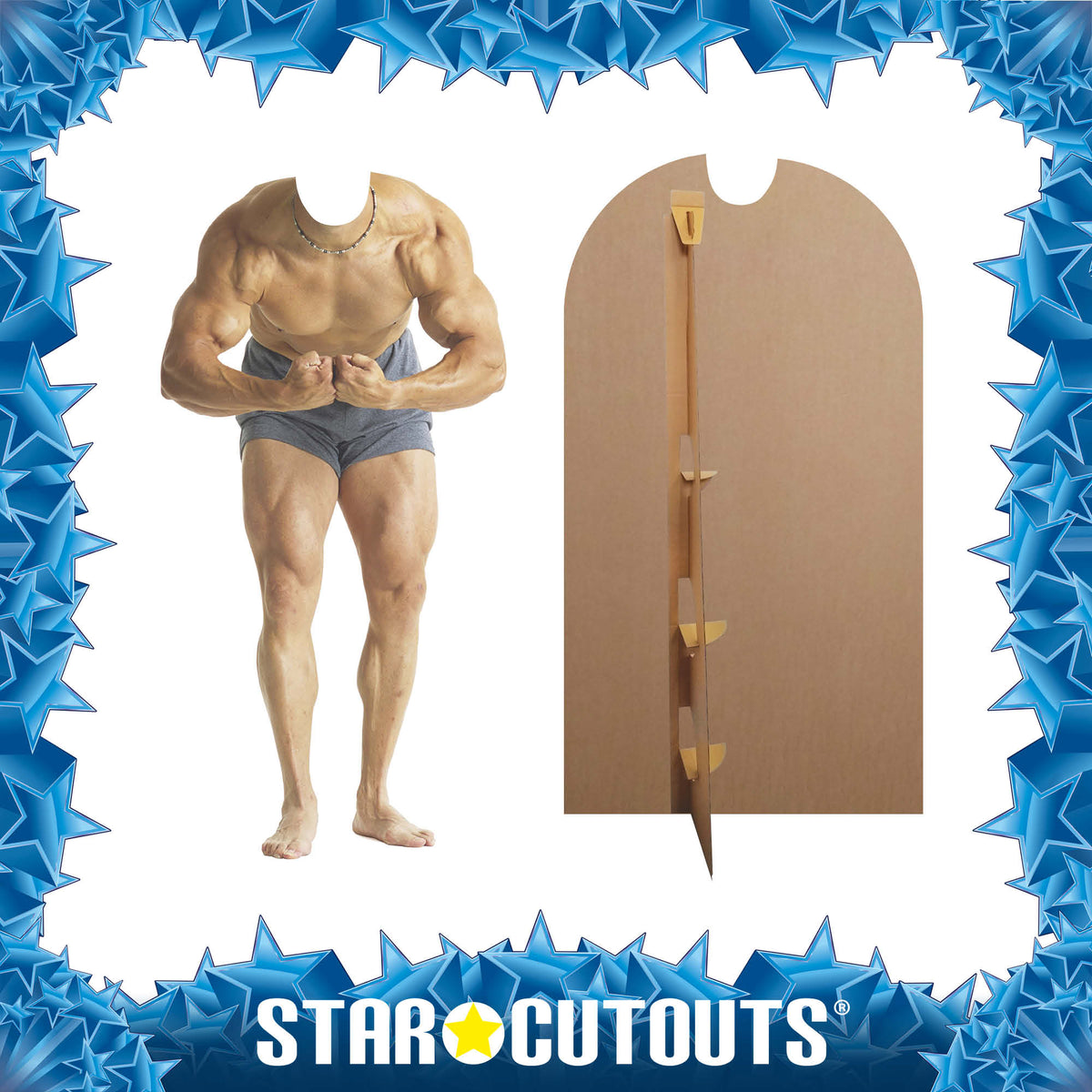 SC699 Muscle Man 'Stand-In' Cardboard Cut Out Height 159cm – product image 3