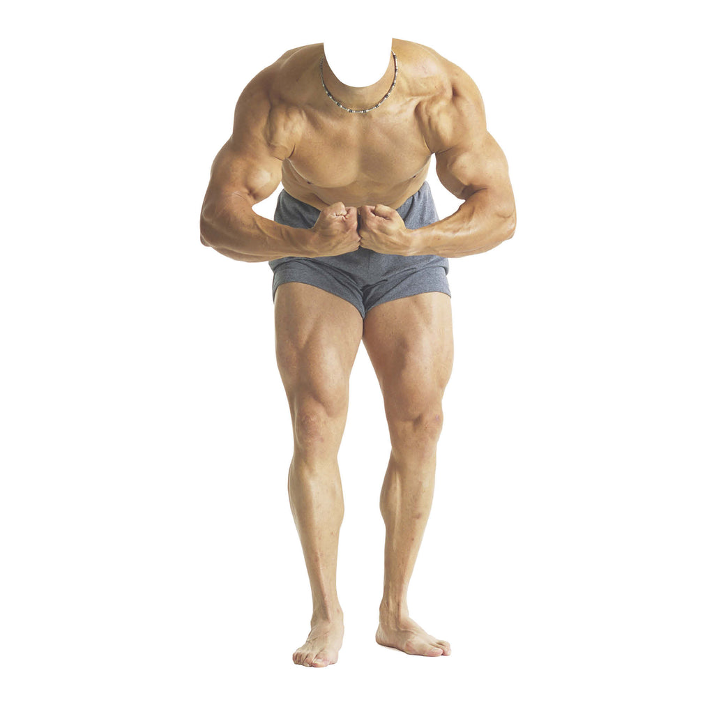 SC699 Muscle Man 'Stand-In' Cardboard Cut Out Height 159cm – product image 1