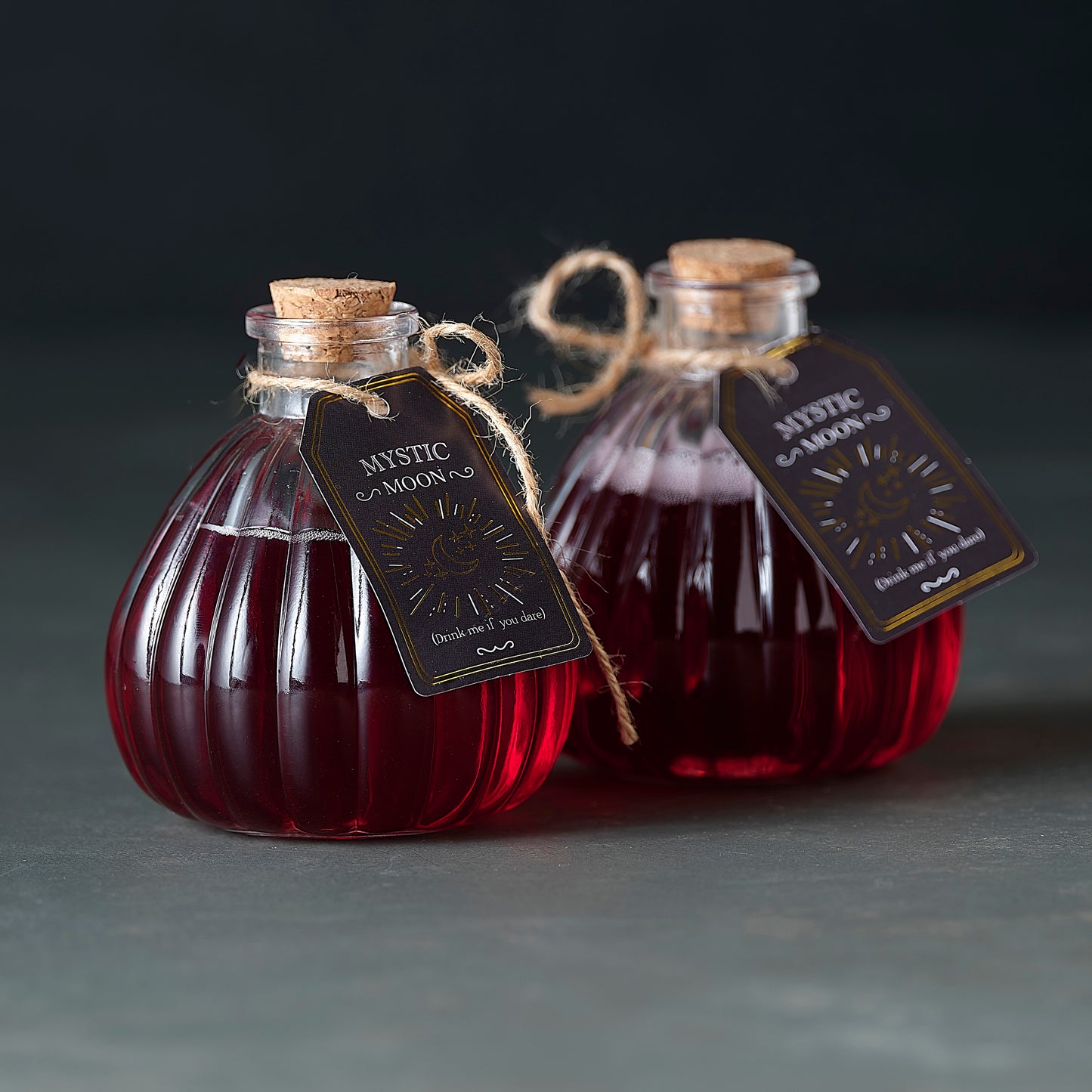 Witch's Brew Glass Potion Bottles (2PK)