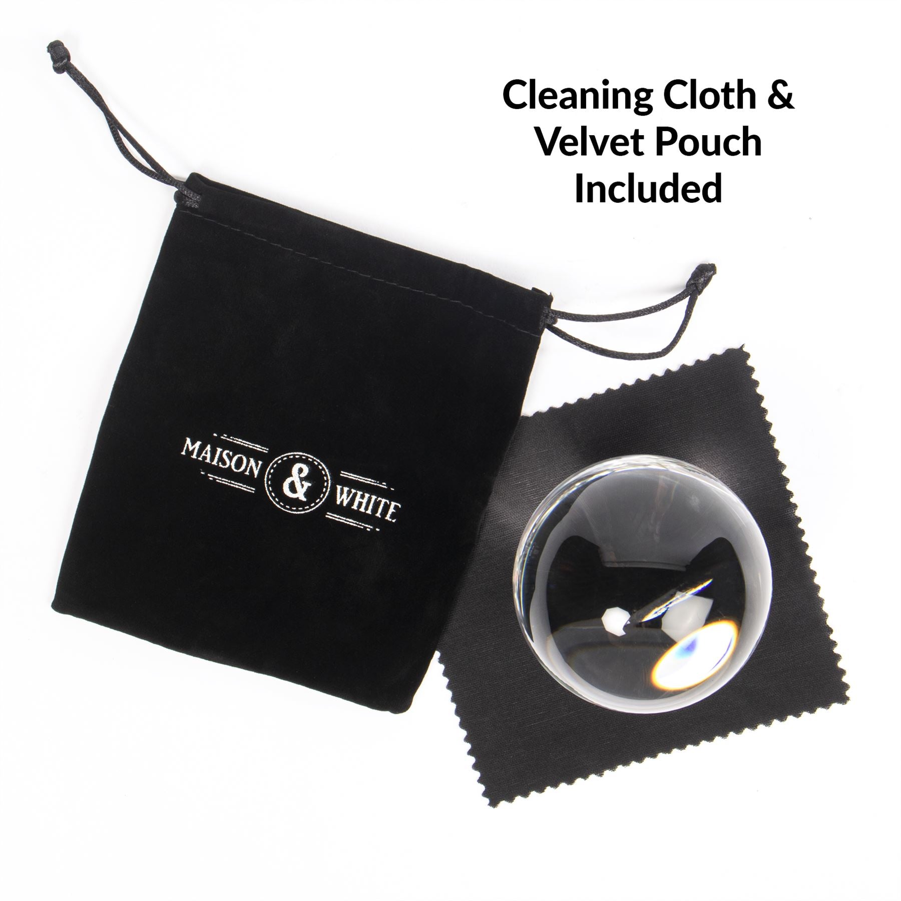 K9 Clear Crystal Ball For Photography 80mm | M&W	