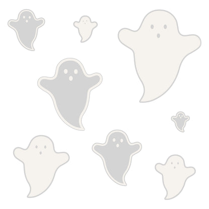 White Ghost Window Stickers