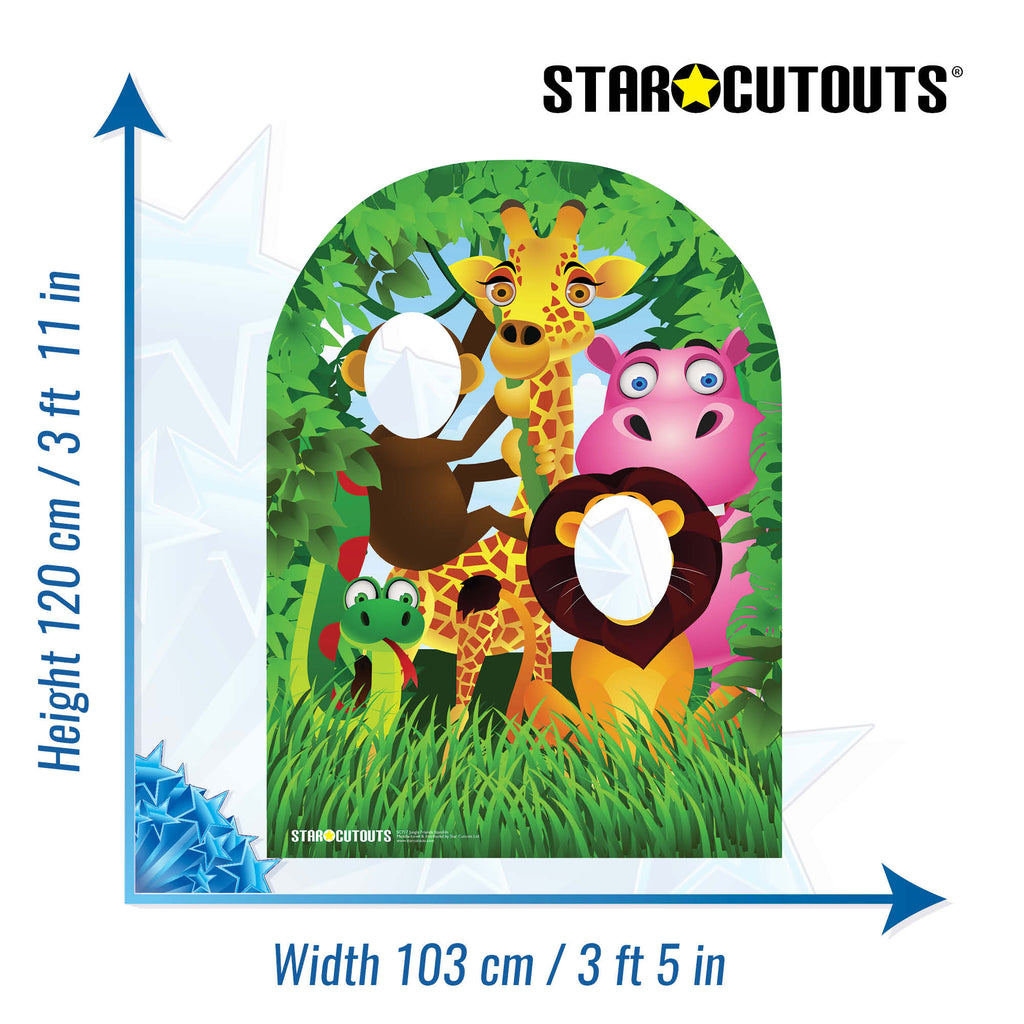 SC717 Jungle stand in (child) Cardboard Cut Out Height 120cm – product image 2