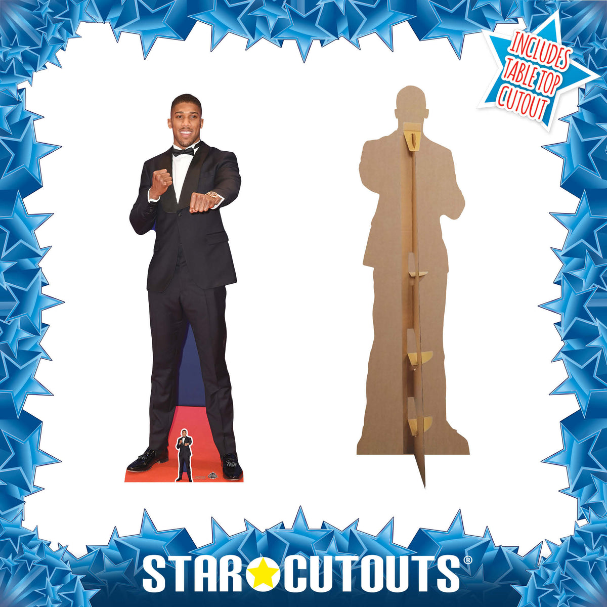 CS736 Anthony Joshua Boxer Height 191cm Lifesize Cardboard Cut Out With Mini – product image 3