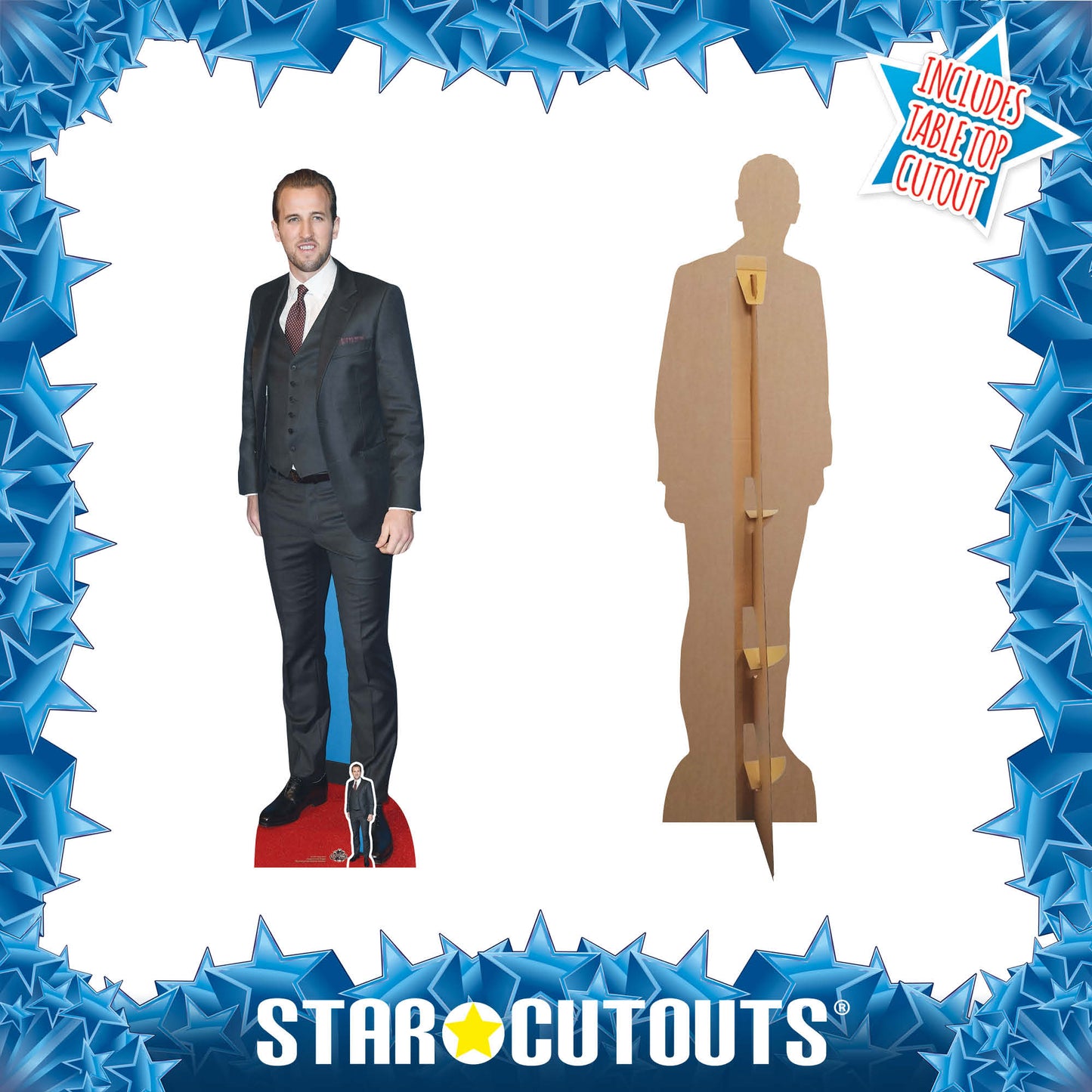 CS740 Harry Kane Footballer World Cup 2026  Height 187cm Lifesize Cardboard Cut Out With Mini