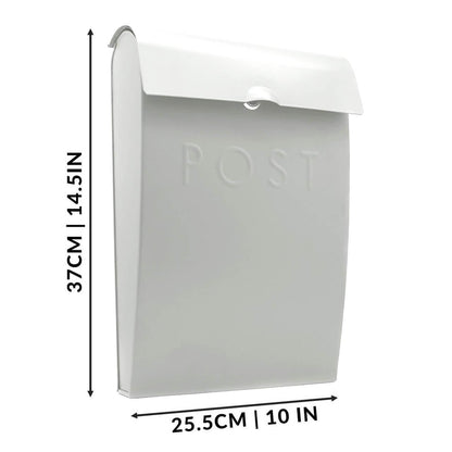 Wall Mounted Post Box in White | M&W	