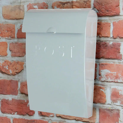 Wall Mounted Post Box in White | M&W	
