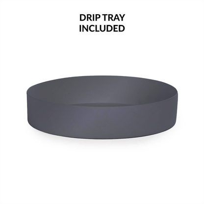 Round Metal Umbrella Stand in Grey | M&W	