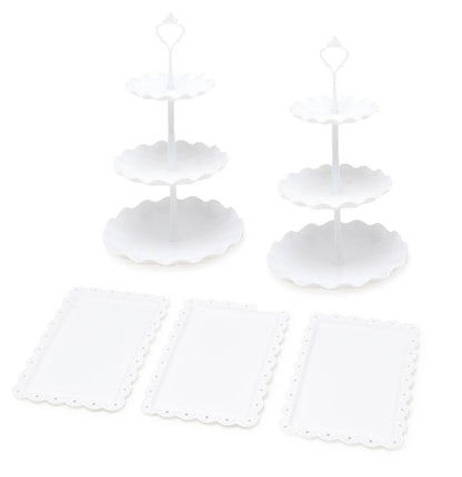Round Cake Stand & Appetiser Tray Set | Pukkr	