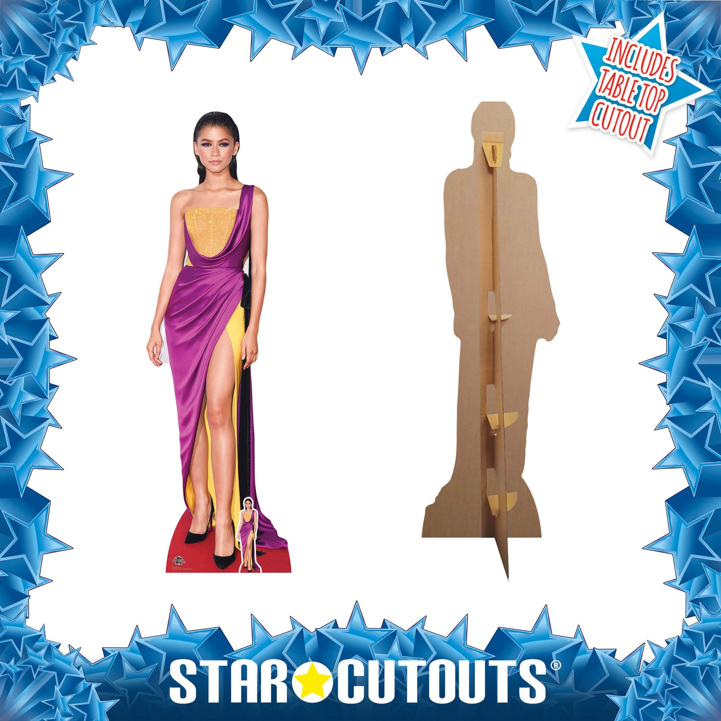 CS779 Zendaya Dancer Singer Actress Height 181cm Lifesize Cardboard Cut Out With Mini