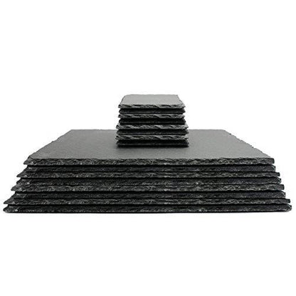 Natural Slate Placemats & Coasters - 16pc | M&W	
