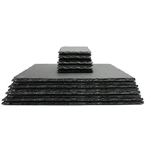 Natural Slate Placemats & Coasters - 16pc | M&W	
