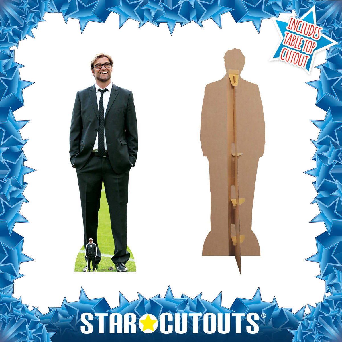 CS791 Jurgen Klopp Football Manager Height 189cm Lifesize Cardboard Cut Out With Mini – product image 3