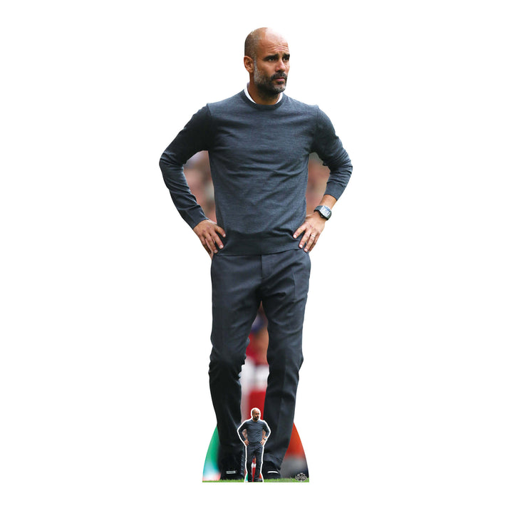 CS792 Pep Guardiola Football Manager Height 180cm Lifesize Cardboard Cut Out With Mini – product image 1