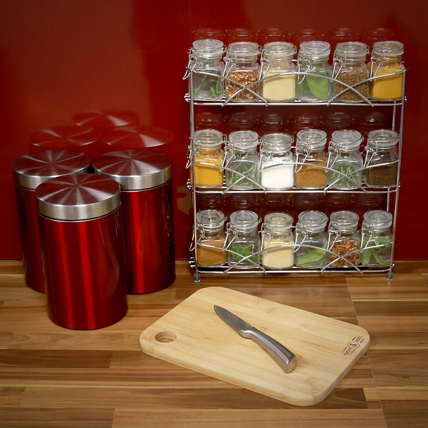 3 Tier Herb & Spice Rack Chrome | M&W	