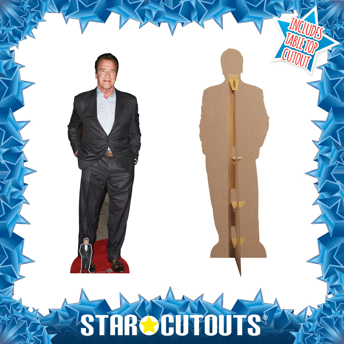 CS832 Arnold Schwarzenegger Height 188cm Lifesize Cardboard Cut Out With Mini – product image 3