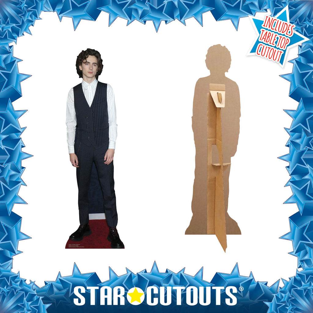 CS837 Timothee Chalamet King Star Mini Waistcoat Height 89cm Small Cardboard Cut Out – product image 2