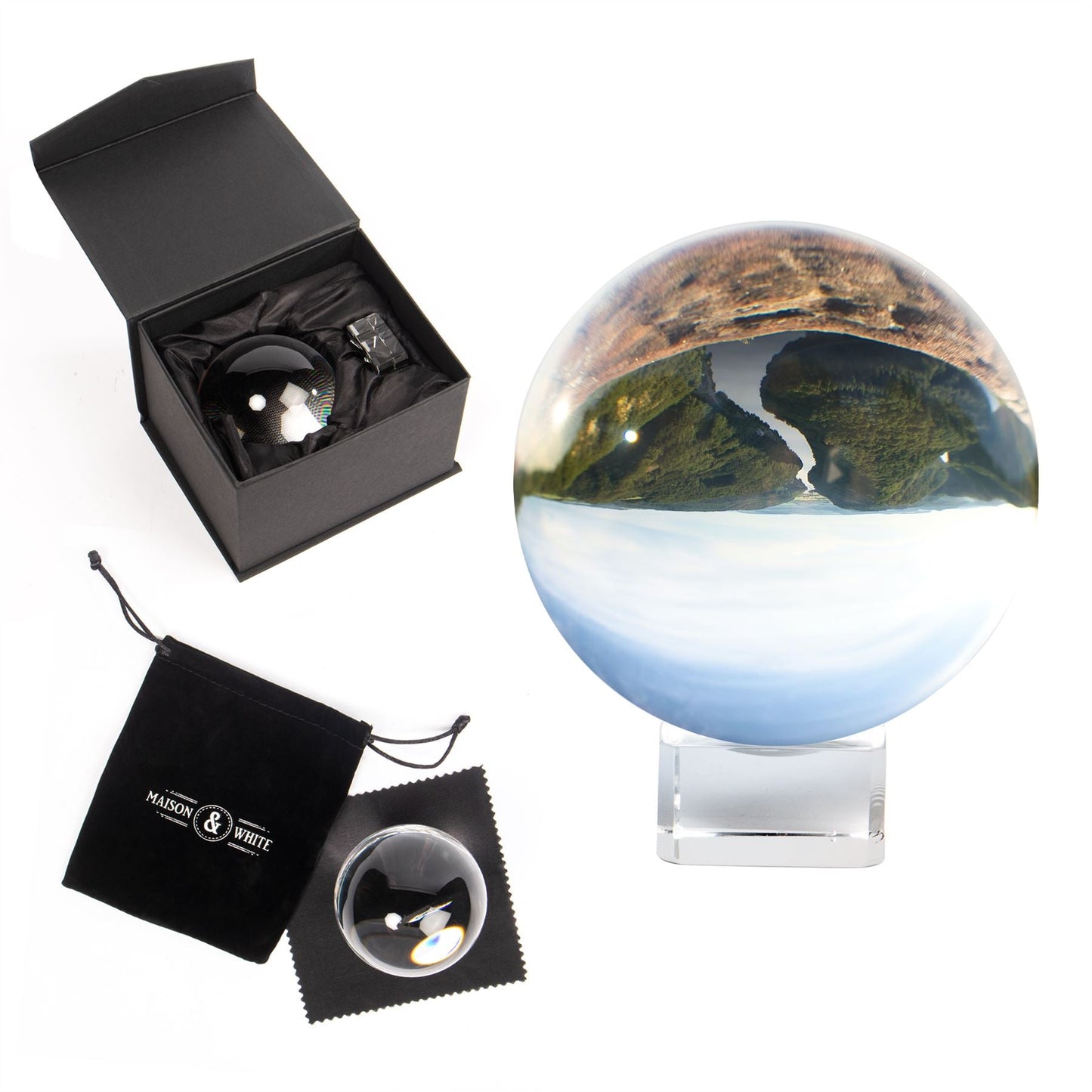 K9 Clear Crystal Ball For Photography 80mm | M&W	