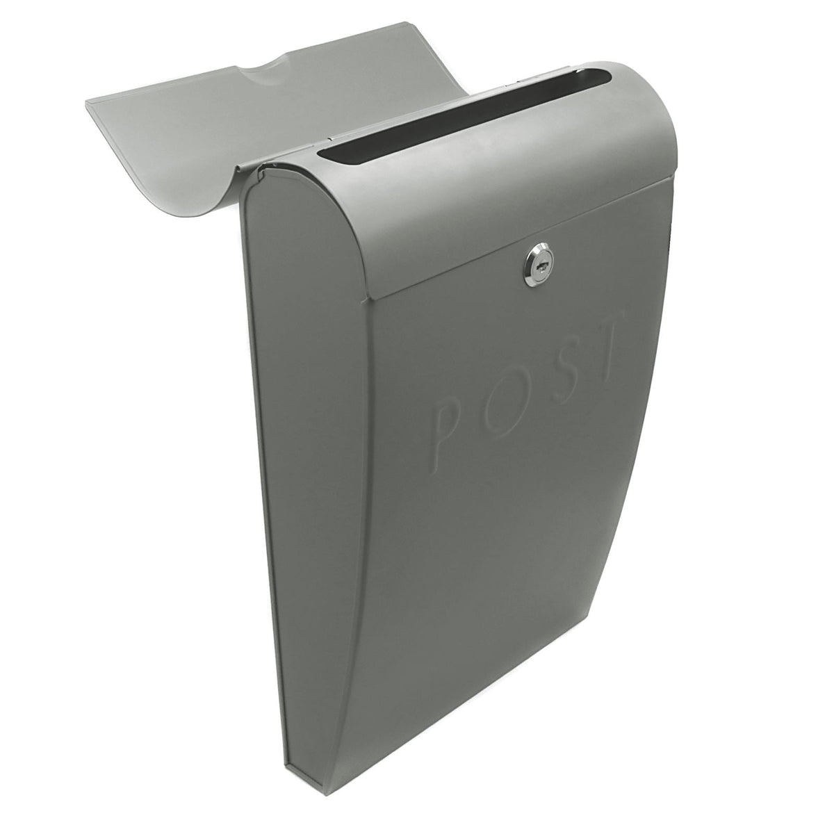 Wall Mounted Post Box in Grey | M&W	