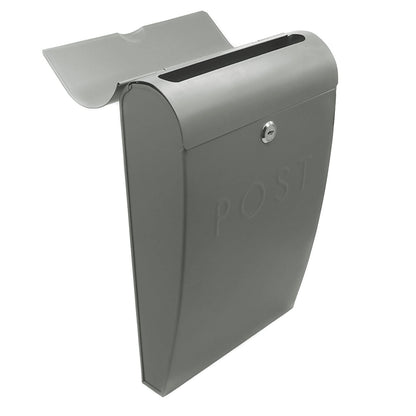 Wall Mounted Post Box in Grey | M&W	