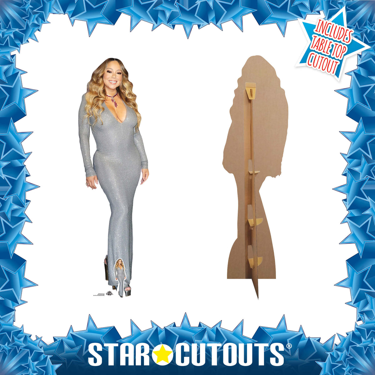 CS873 Mariah Carey Singer Height 174cm Lifesize Cardboard Cut Out With Mini – product image 3