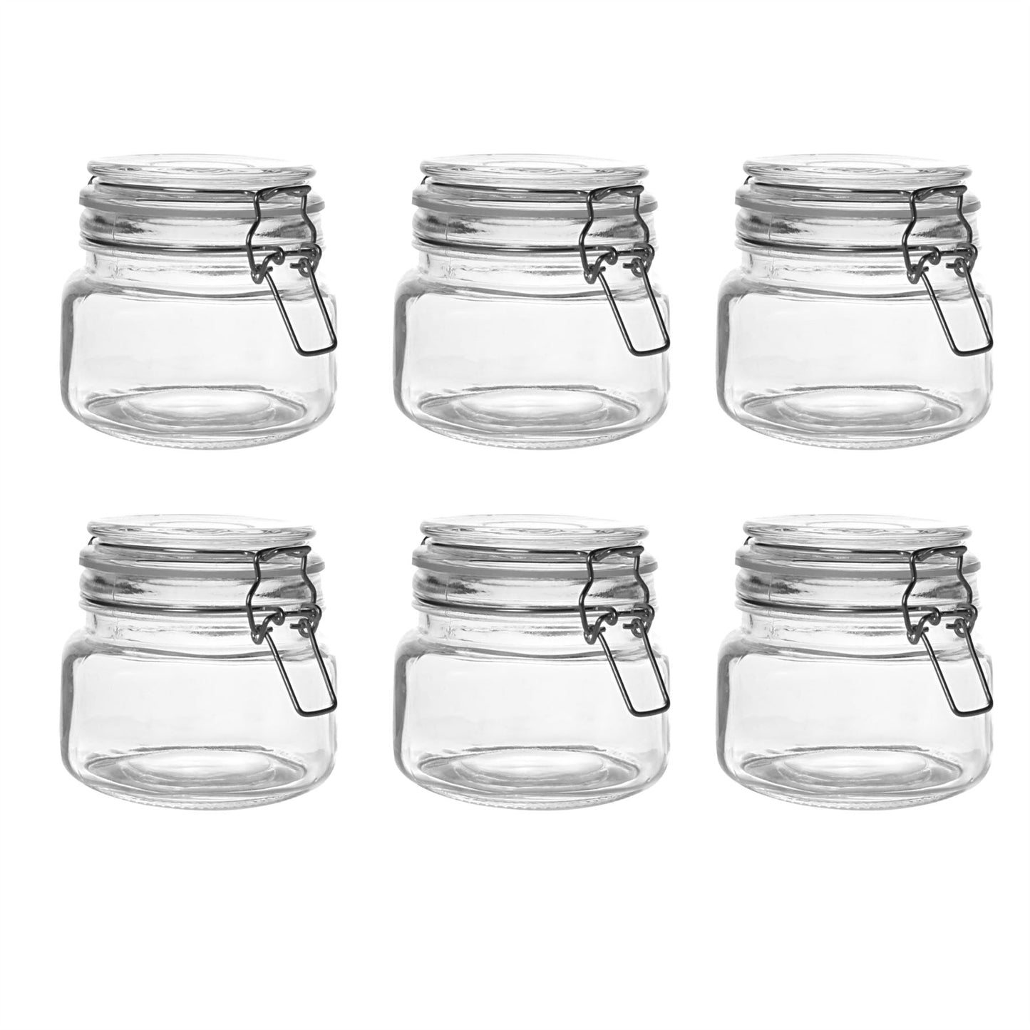 500ml Clip Top Jar - Set of 6 | M&W	