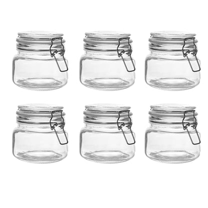 500ml Clip Top Jar - Set of 6 | M&W	