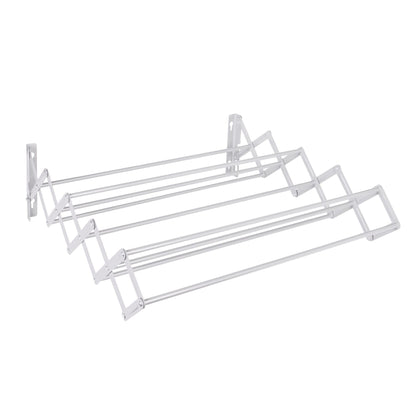 Wall Mounted Extendable Clothes Airer White | Pukkr	