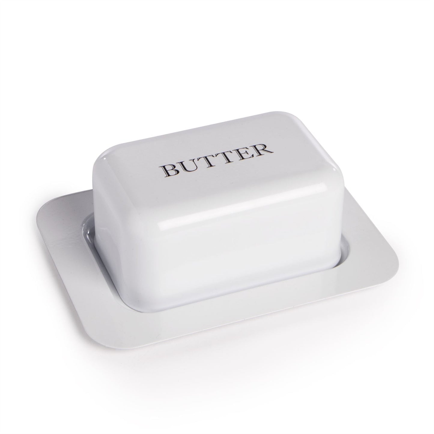 Butter Dish with Lid in White | M&W	