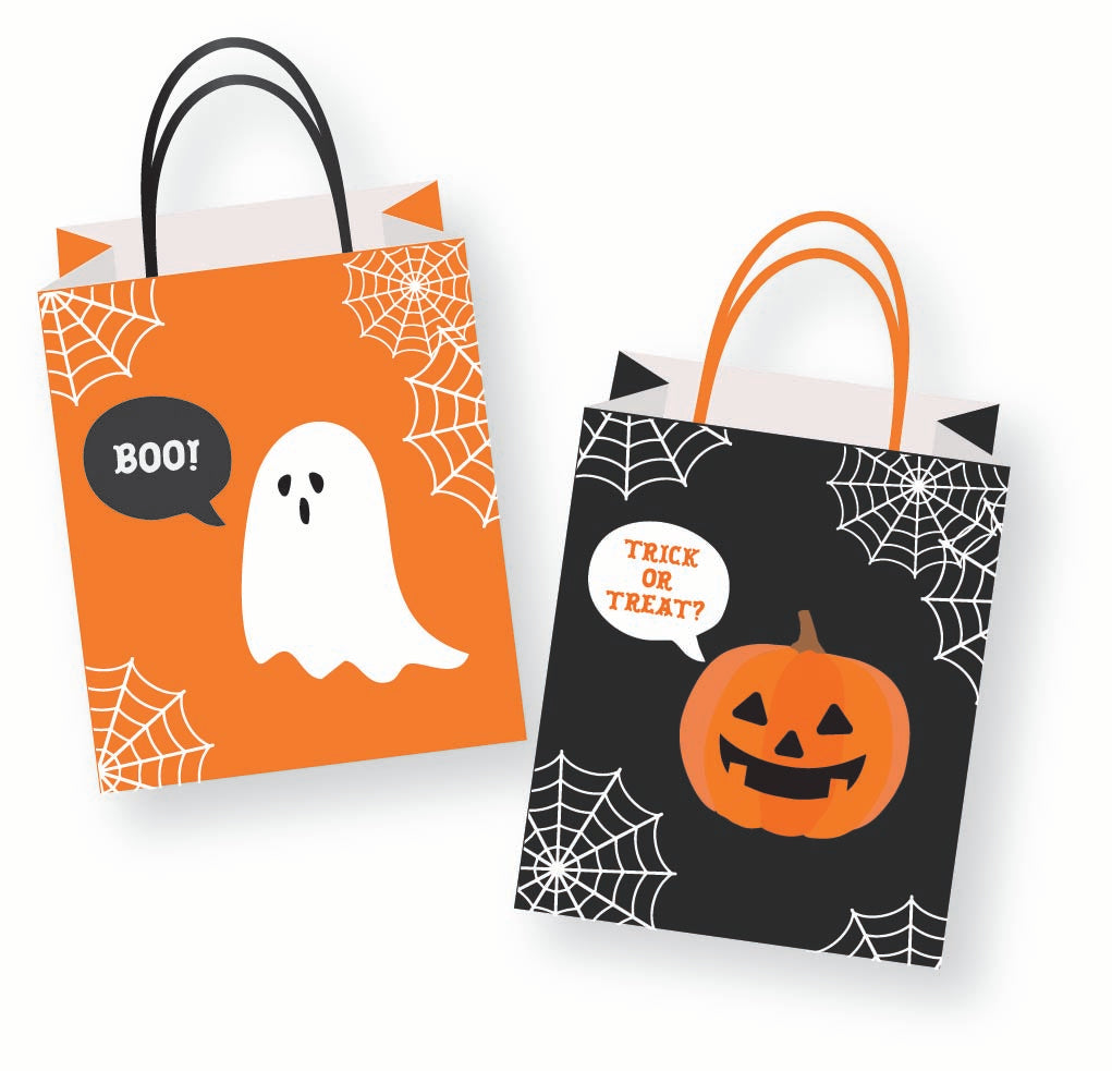 Spooky Spectacles Pumpkin and Ghost Loot Bags (8pk)