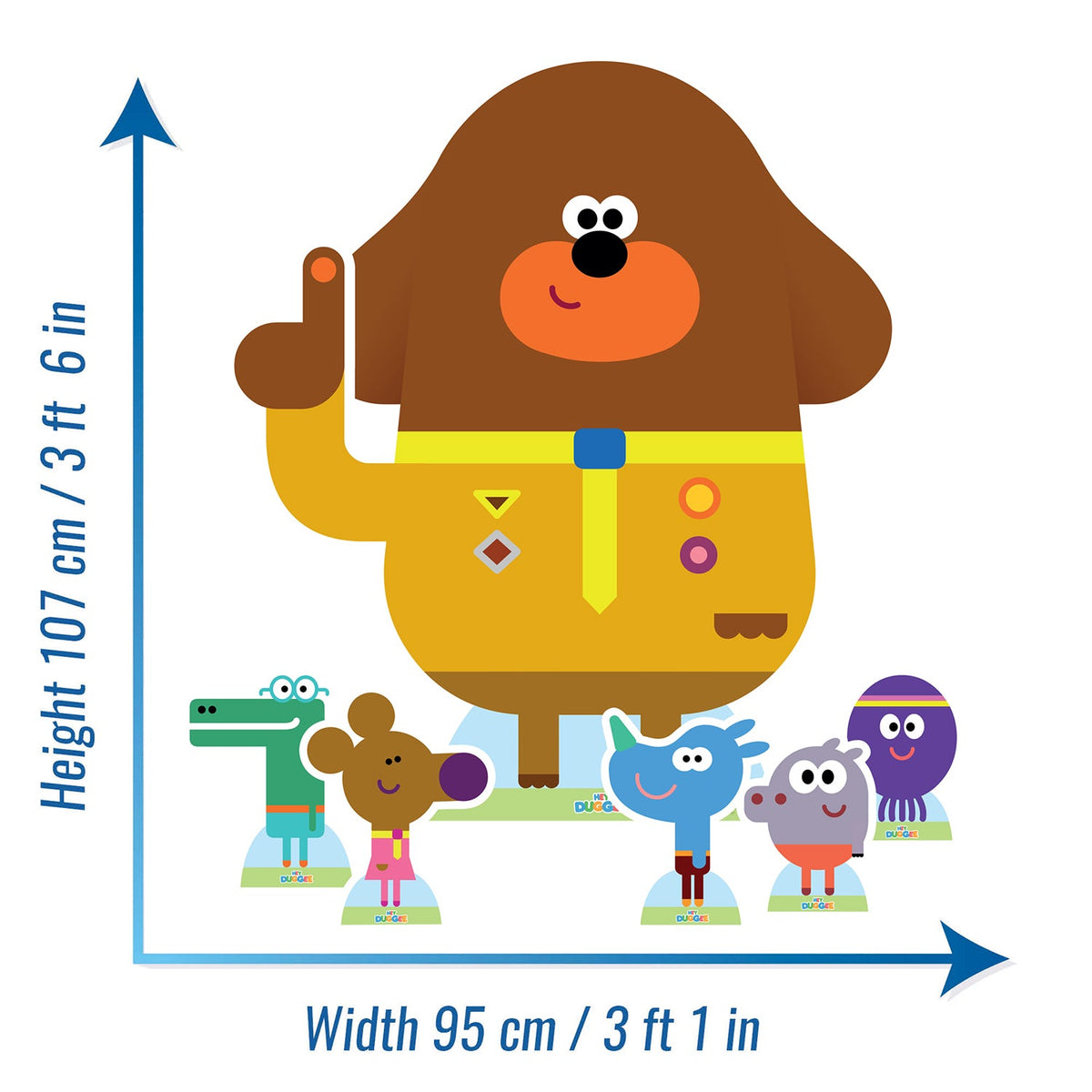 SC939 Hey Duggee & The Squirrels Cardboard Cut Out Height 107cm – product image 2