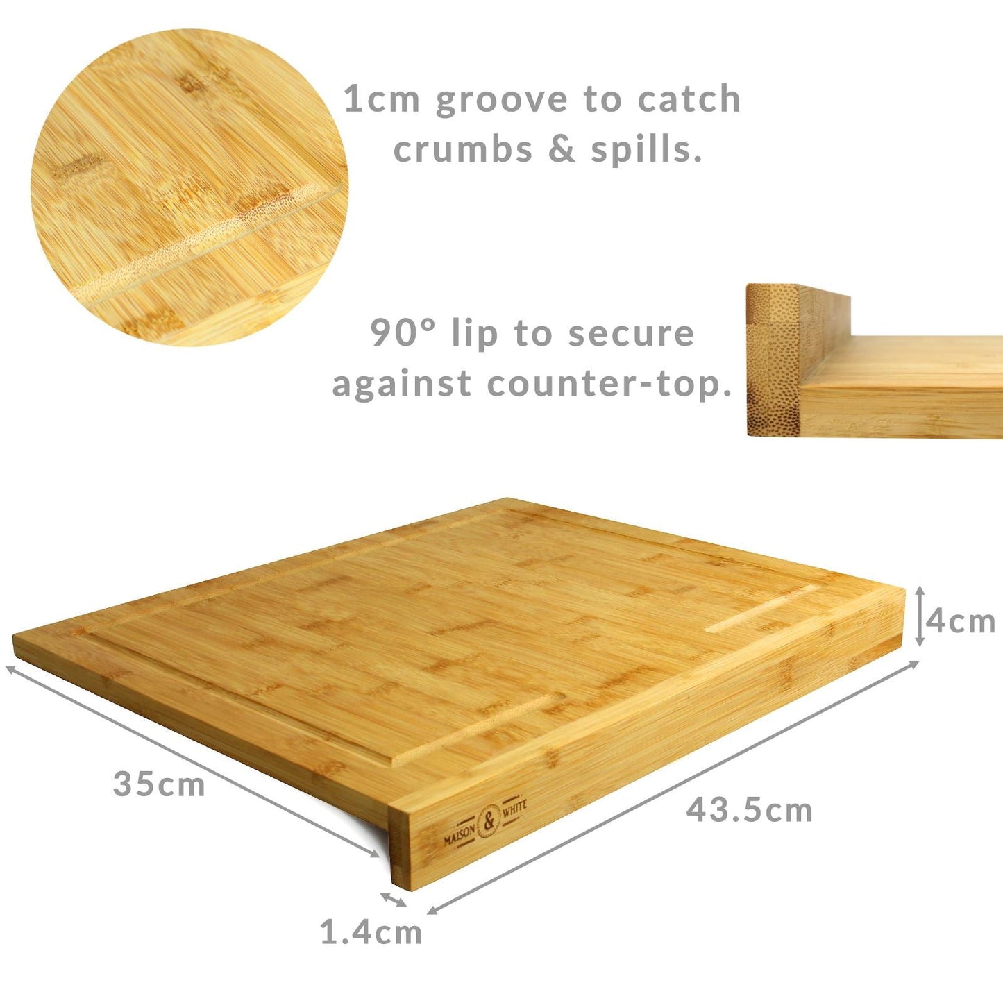 Counter Edge Bamboo Chopping Board | M&W	