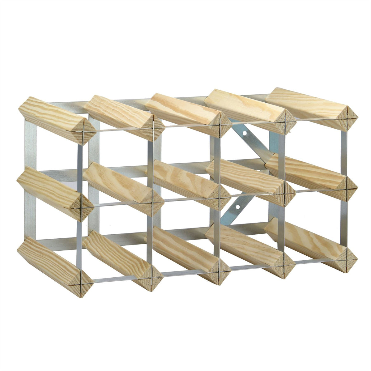 Wood & Metal Wine Rack | M&W	