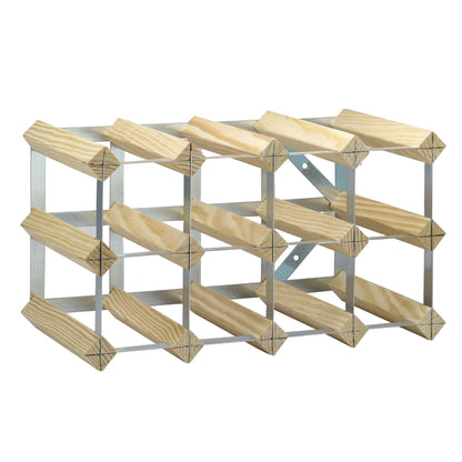 Wood & Metal Wine Rack | M&W	