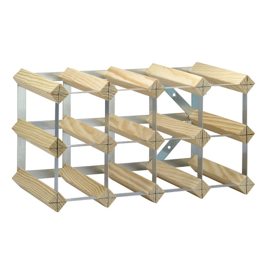 Wood & Metal Wine Rack | M&W	