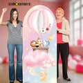 SC4611 Baby Air Balloons Animal Backdrop Cardboard Cut Out Height 185cm – product image 1