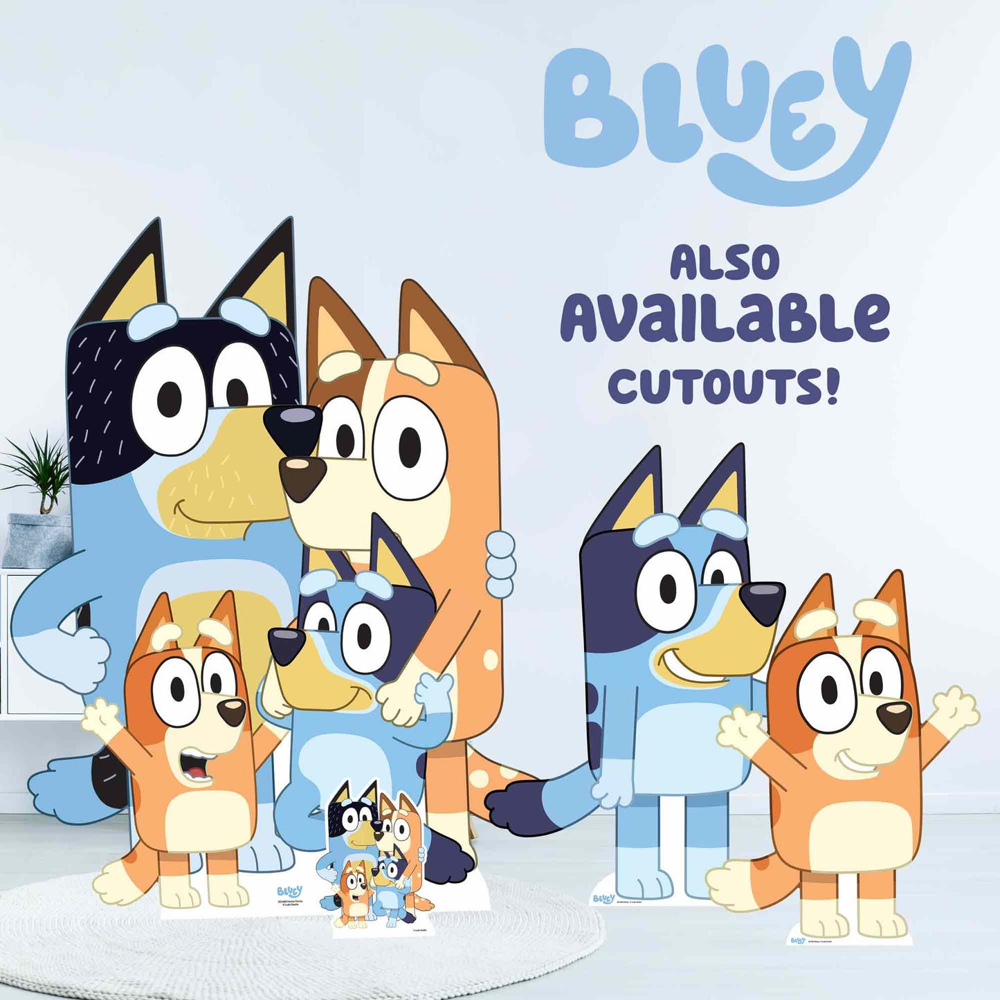 SC4558 Bluey and Bingo Cardboard Cut Out Height 91cmBluey Cardboard Cutout UK | Life Size Party Decoration