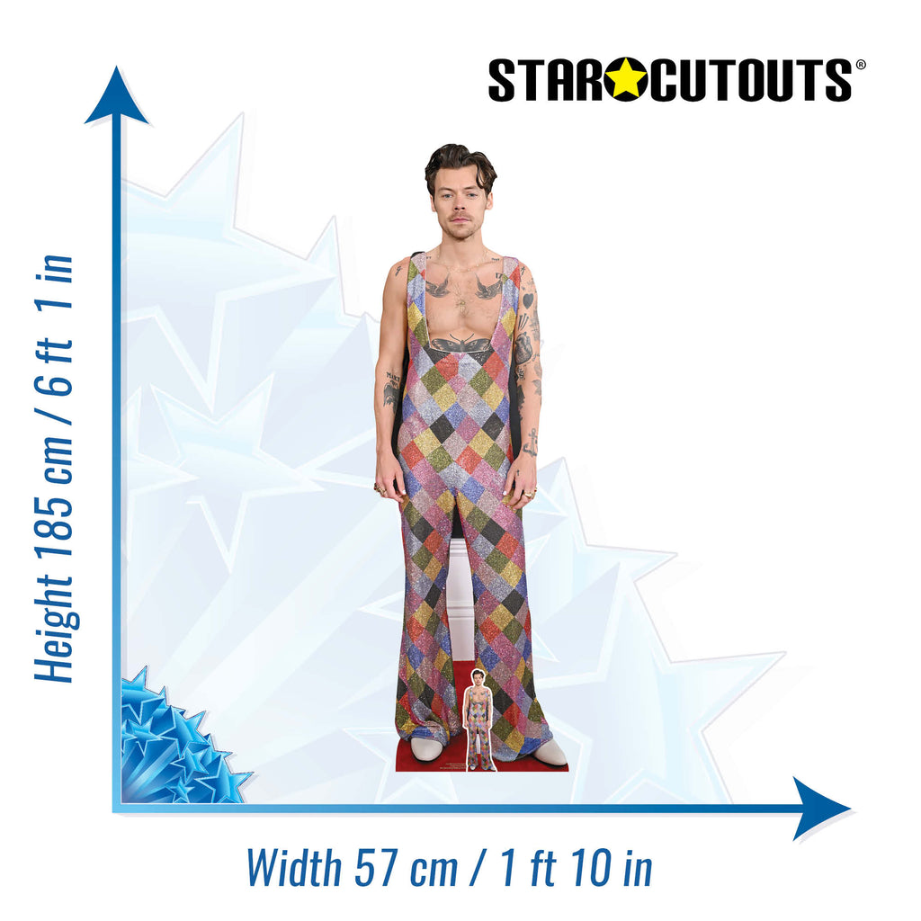CS1088 Harry S Dungarees Height 185cm Lifesize Cardboard Cut Out With Mini – product image 2