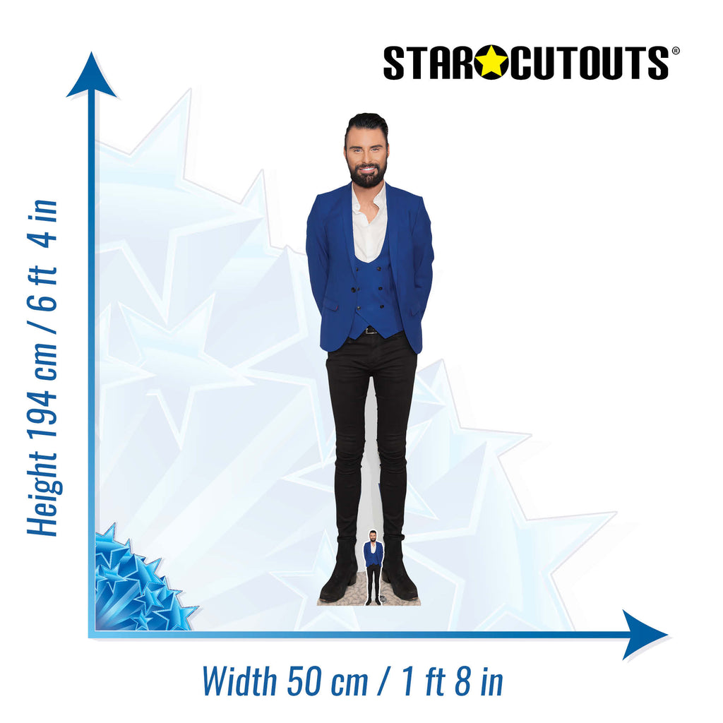 CS1097 Rylan Clark Height 194cm Lifesize Cardboard Cut Out With Mini – product image 2