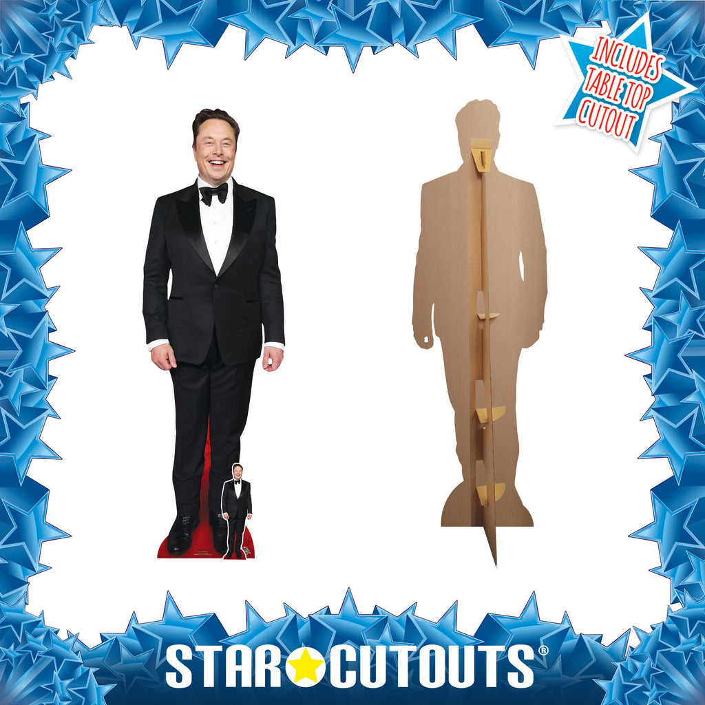 CS1156 Elon Musk Smart Suit Height 190cm Lifesize Cardboard Cut Out With Mini – product image 4