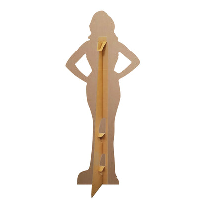 CS1169 Sabrina Carpenter Silver Dress Height 154cm Lifesize Cardboard Cut Out With Mini