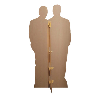 CS1215 Brad Pitt and George Clooney Height 185cm Lifesize Cardboard Cut Out With Mini
