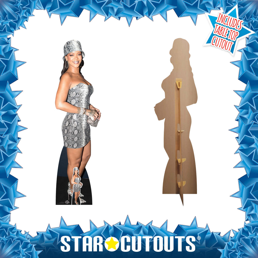 CS1223 Rihanna Silver Cardboard Cut Out Height 174cm – product image 4