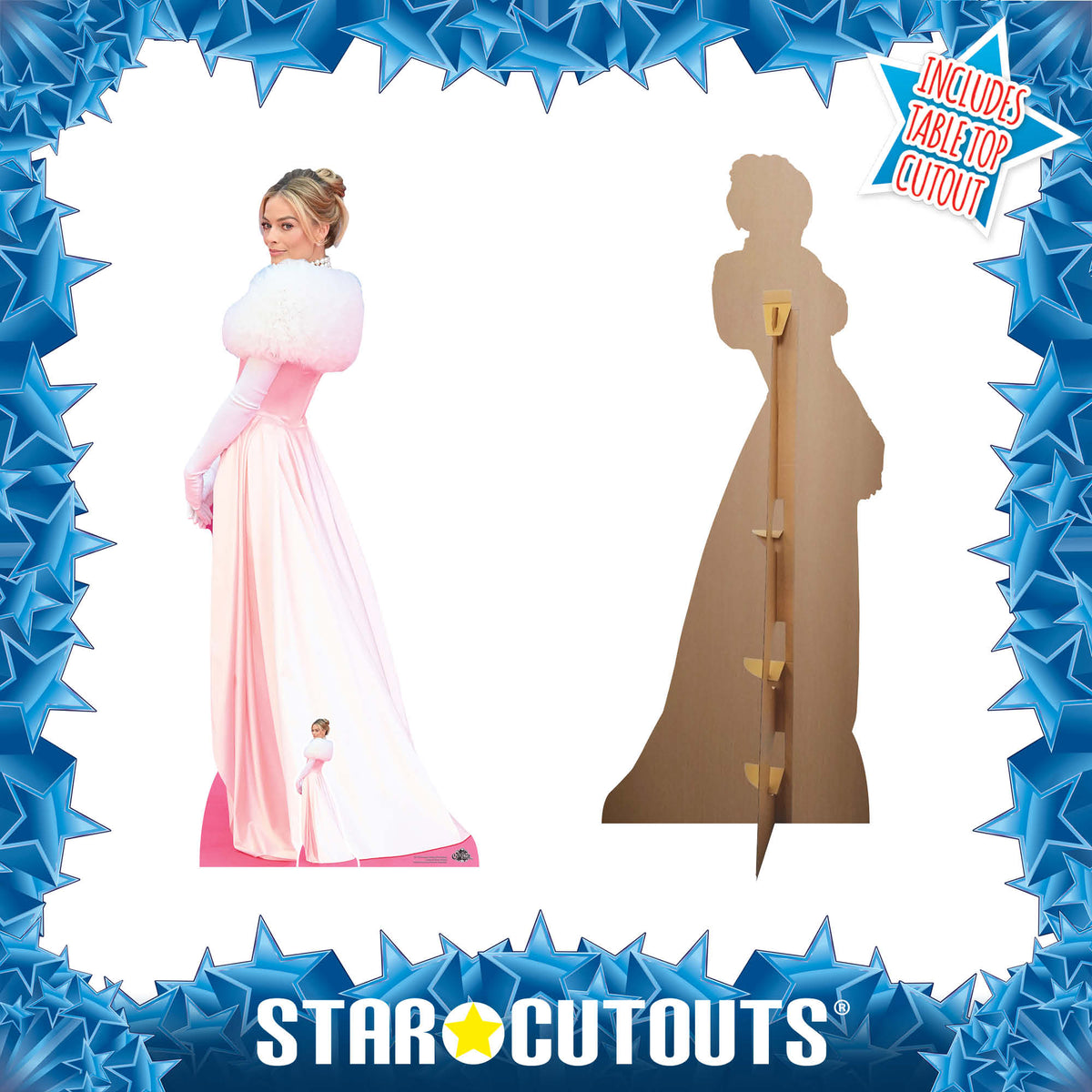 CS1225 Margot Robbie Pink Dress Height 170cm Lifesize Cardboard Cut Out With Mini – product image 3
