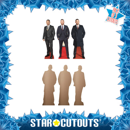 CS1233  Tom Hardy Shelf Top Cutout Pack of Three  Cardboard Cutouts Height 31cm