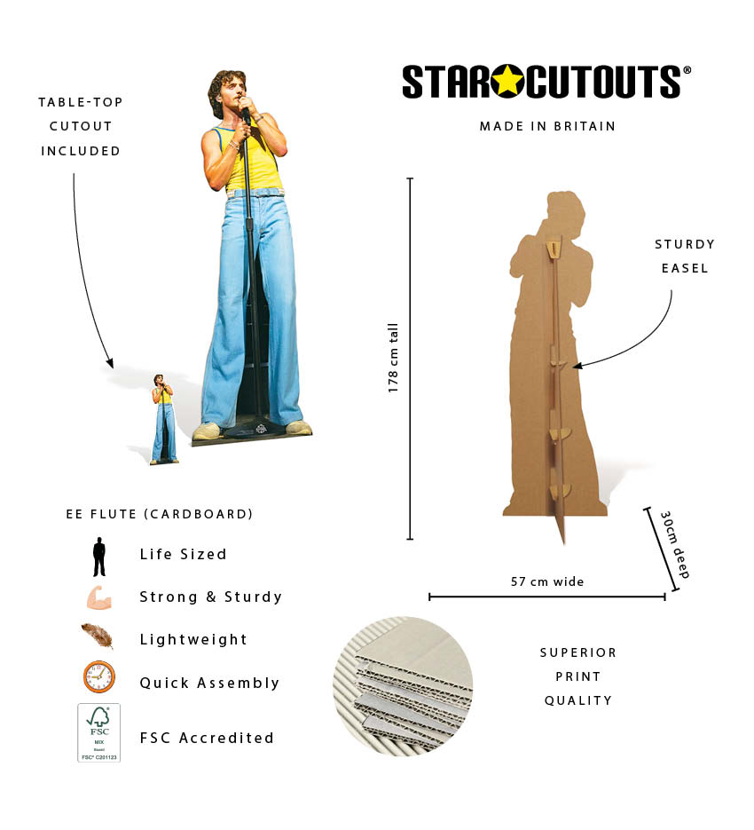 CS1247 Benson Boone Singing Cardboard Cutout Height 178cm – product image 5