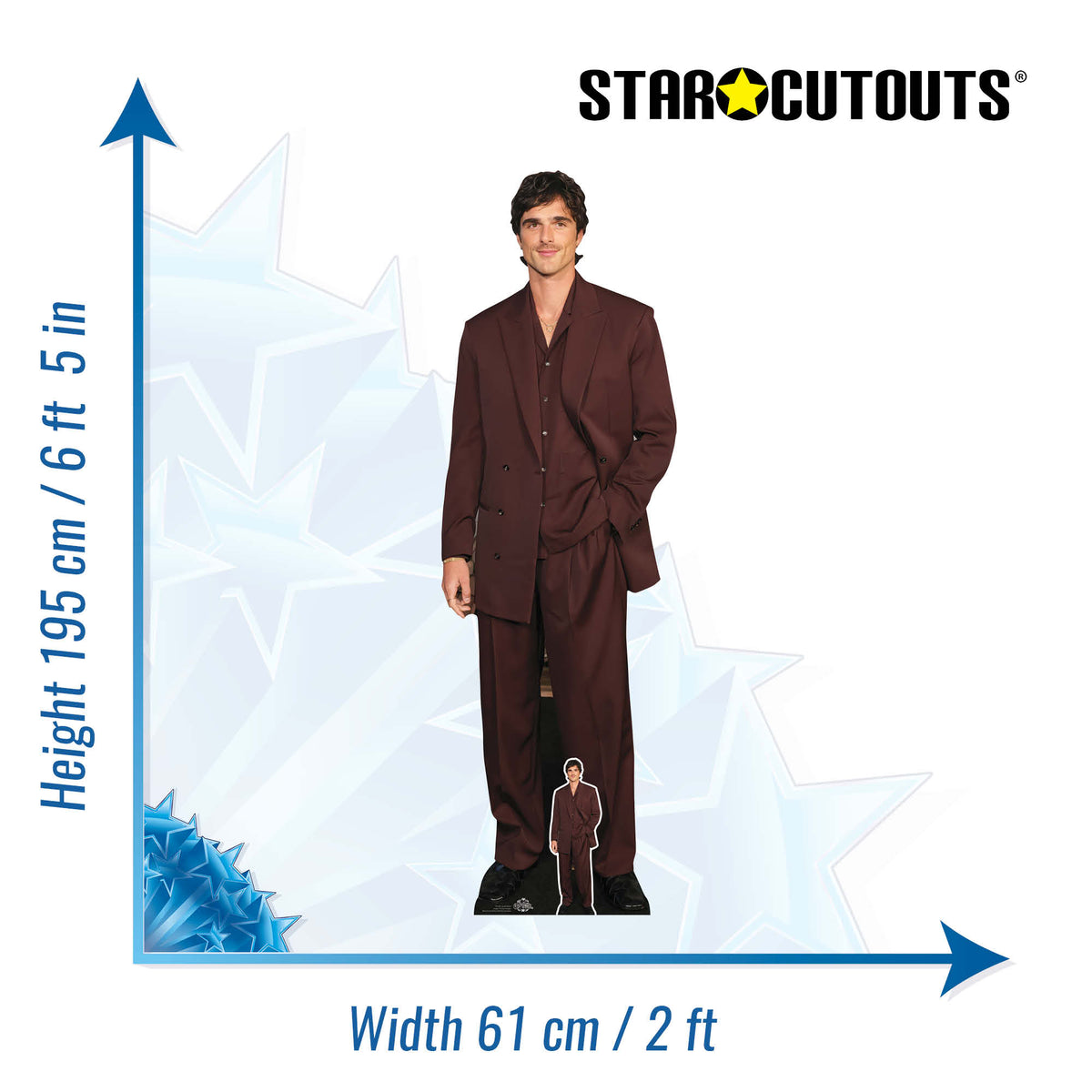 CS1251 Jacob Elordi Cardboard Cut Out Height 195cm – product image 2