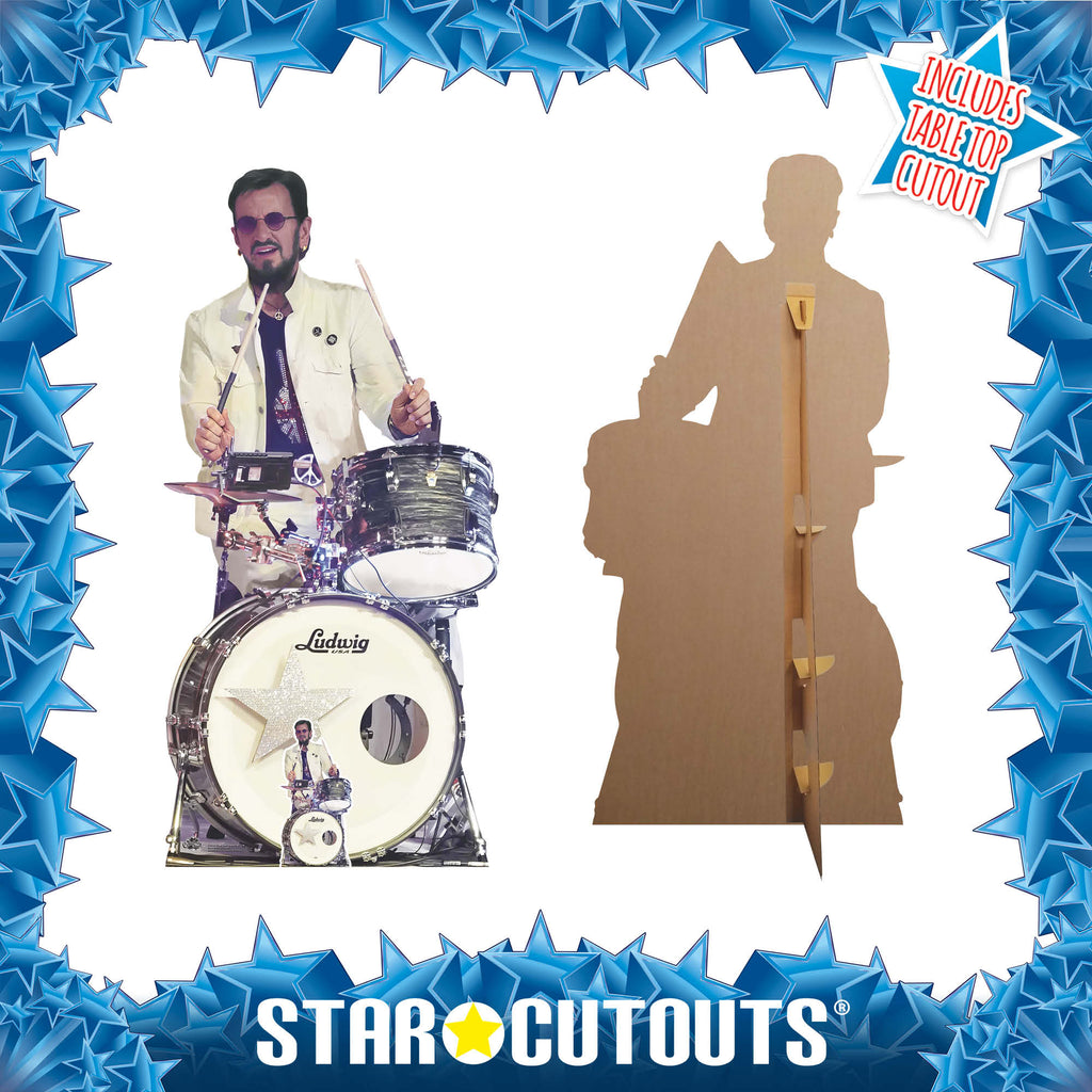 CS1268 Ringo Starr Drumming Cardboard Cutout Height 162cm – product image 4