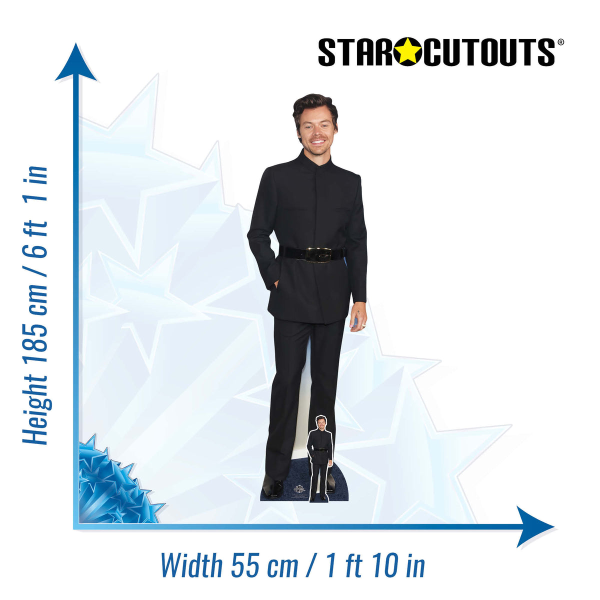 CS1275 Happy Harry Styles Lifesize Cardboard Cutout With Mini Cutout – product image 4