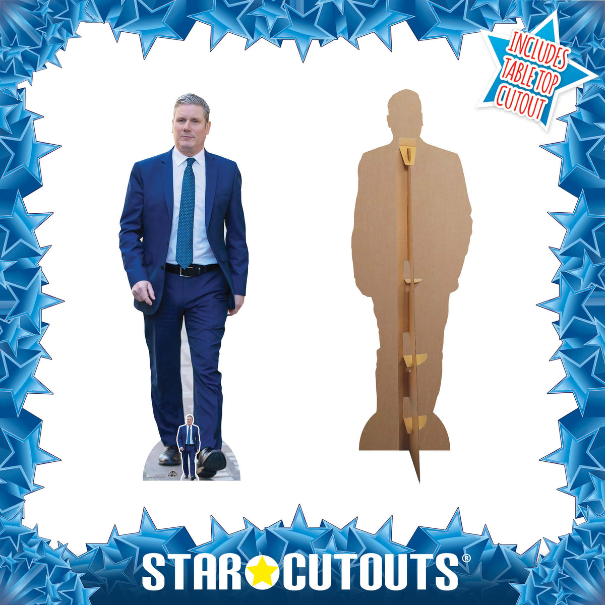 CS946 Keir Starmer Labour Height 175cm Lifesize Cardboard Cut Out With Mini – product image 4